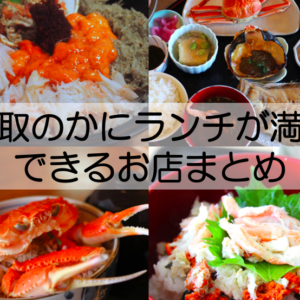 鳥取でカニ（蟹）ランチが満喫できる飲食店まとめ