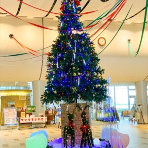 ［夢みなとイルミネーション2020］日本一低いタワーのジャンボツリーでクリスマス気分に − 境港市
