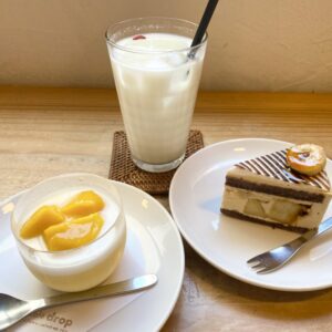 ［patisserie ＆ cafe drop］落ち着いた雰囲気でケーキやドリンクがいただけます｜鳥取市