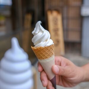 ［平尾とうふ店］ソフトクリームの革命！とうふ屋の絶品豆乳ソフトクリームをいただきました｜鳥取市