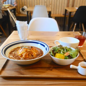 【開店】［On Lento Cafe］2023年6月30日米子駅前にオープンしたカフェのとろふわオムライス｜米子市